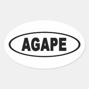 Agape Euro Stijl Ovale Sticker