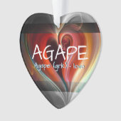 Agape - Het Hart van Liefde Ornament (voorkant)