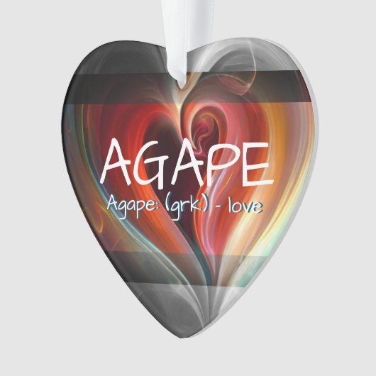 Agape - Het Hart van Liefde Ornament (voorkant)