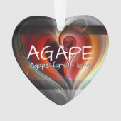 Agape - Het Hart van Liefde Ornament (voorkant)