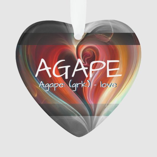 Agape - Het Hart van Liefde Ornament (voorkant)