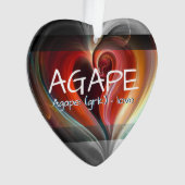 Agape - Het Hart van Liefde Ornament (voorkant)