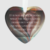 Agape - Het Hart van Liefde Ornament (achterkant)