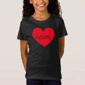 "Agape" Liefde in het Grieks - aangepaste kleur ha T-shirt (Voorkant)