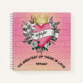 Agape Liefde Tattoo Graffiti Notitieboek (Voorkant)