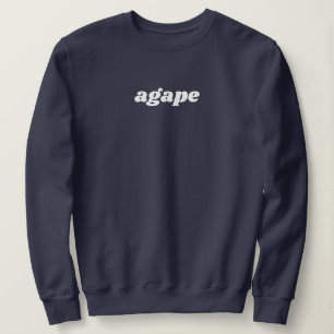 Agape Love Christelijk Ontworpen Sweatshirt