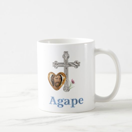 Agape Love Christelijke cadeaus Koffiemok (Rechts)