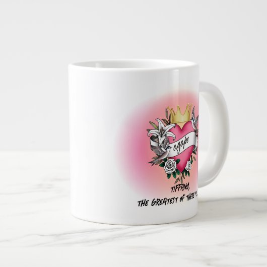 Agape Love Tattoo Grote Koffiekop (Voorkant rechts)