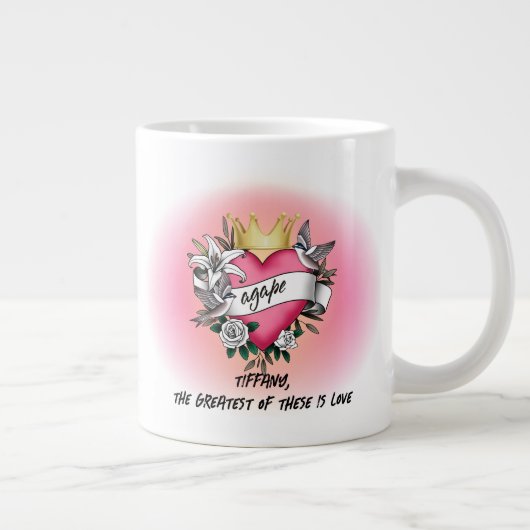 Agape Love Tattoo Grote Koffiekop (Rechts)