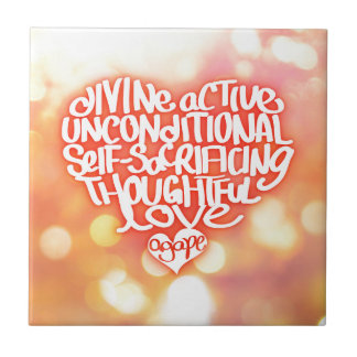 Agape Love Tegeltje