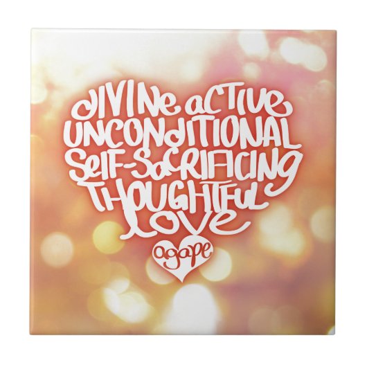 Agape Love Tegeltje (Voorkant)