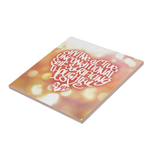 Agape Love Tegeltje (Zijkant)