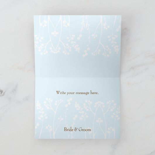 Agapertjes (Poederblauw) Bedankt (Binnen)