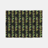 Agapornis Regenboog fleece deken (Voorkant (Horizontaal))