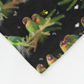 Agapornis Regenboog fleece deken (Hoek)