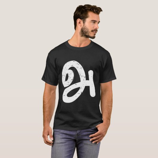 Agaram Tamil Language First Letter T-shirt (Voorkant volledig)