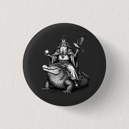 Agares en het Oude Beest Ronde Button 3,2 Cm (Voorkant)