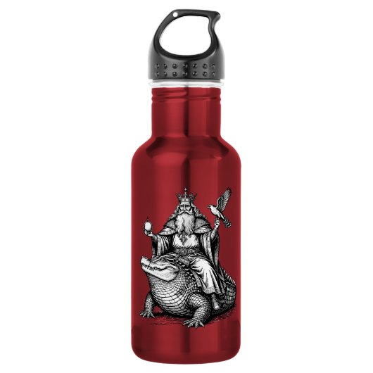 Agares en het Oude Beest Waterfles (Voorkant)
