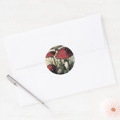 Agaricus Muscarius paddenstoel Ronde Sticker (Envelop)