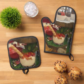 agarraderas lilies ovenwant & pannenlap set (Top down)