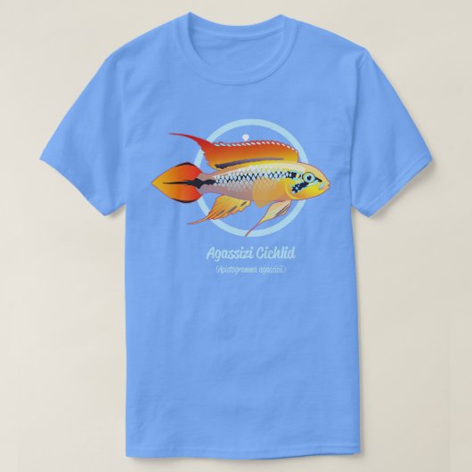 Agassizi Cichlid T-shirt (Design voorkant)
