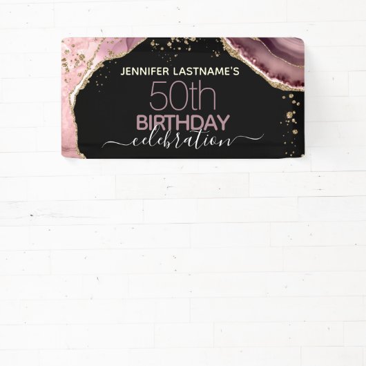 Agate 50th Birthday Budget Party Spandoek (Insitu)