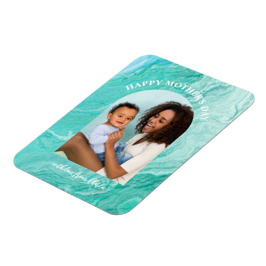 Agate Arched Foto Moederdag Magneet (Linkerzijde)