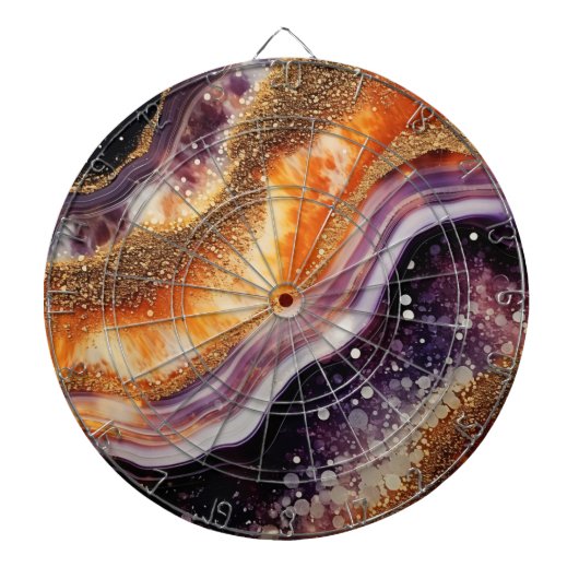 Agate Art Dartboard Dartbord (Voorkant)