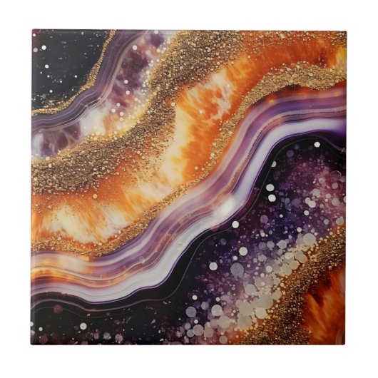 Agate Art Keramische Tegel Tegeltje (Voorkant)