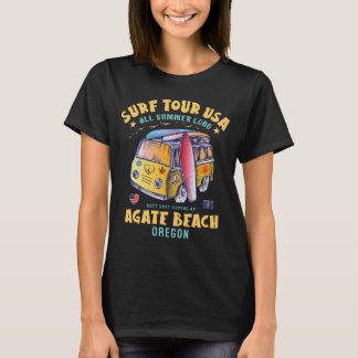 Agate Beach Oregon Surf Tour USA Surfen T-shirt