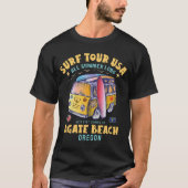 Agate Beach Oregon Surf Tour USA Surfen T-shirt (Voorkant)
