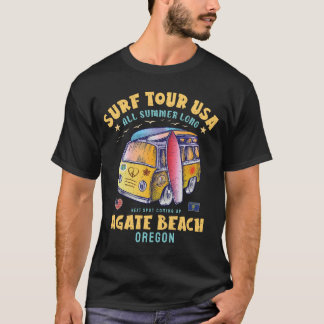 Agate Beach Oregon Surf Tour USA Surfen T-shirt