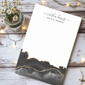 Agate Black en Gold Marble Modern Salon Post-it® Notes