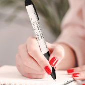 Agate Black en Gold Marble Script Salon Zwarte Inkt Pen