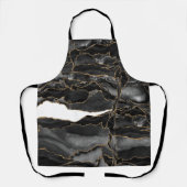 Agate Black Gold Glitter Schort (Voorkant)