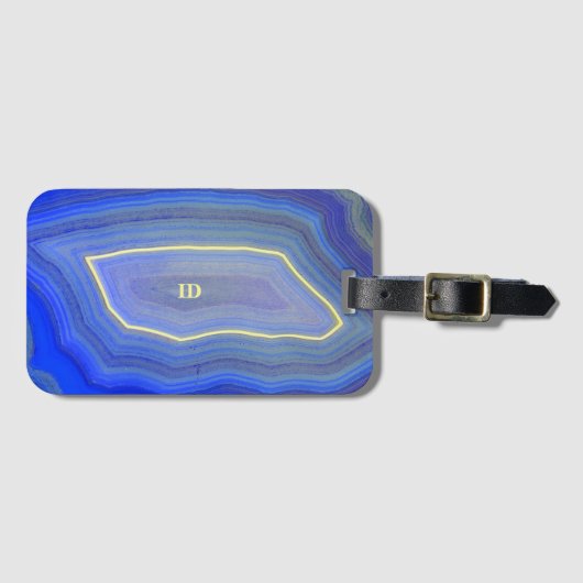 Agate Blue Bagagelabel (Voorkant (horizontaal))