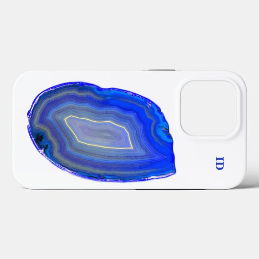Agate Blue Case-Mate iPhone Case (Achterkant (horizontaal))