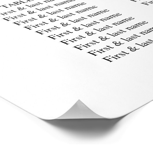 Agate Blush & Gold Glitter Wedding Seating Chart Poster (Hoek)