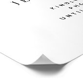 Agate Blush & Gold Unplugged Weduwen Welkom Poster (Hoek)