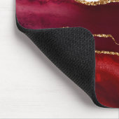 Agate bordeaux en goud muismat (Hoek)