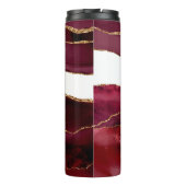 Agate bordeaux en goud thermosbeker (Achterkant)