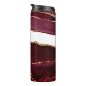 Agate bordeaux en goud thermosbeker (Geroteerd rechts)