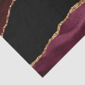 Agate Burgundy Wedding-patroon Tissuepapier (Detail)