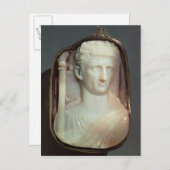 Agate Cameo met het portret van Claudius Briefkaart (Voorkant / Achterkant)