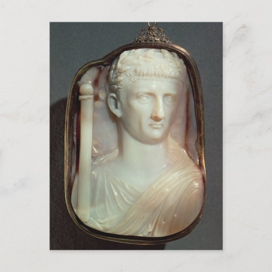 Agate Cameo met het portret van Claudius Briefkaart (Voorkant)