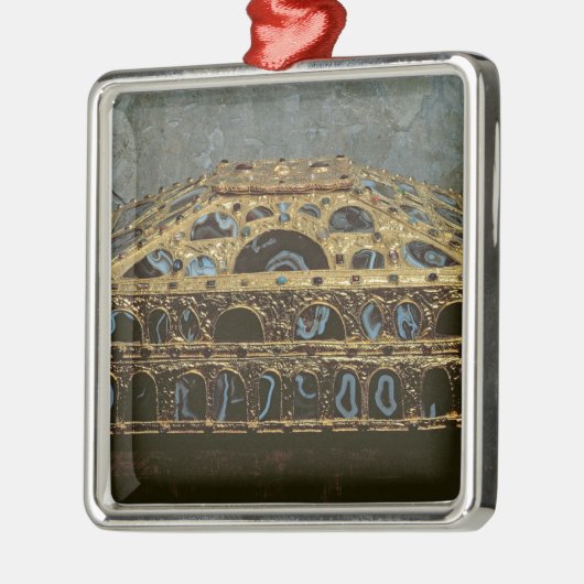 Agate casket metalen ornament (Links)