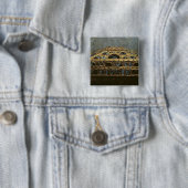 Agate casket vierkante button 5,1 cm (In situ)