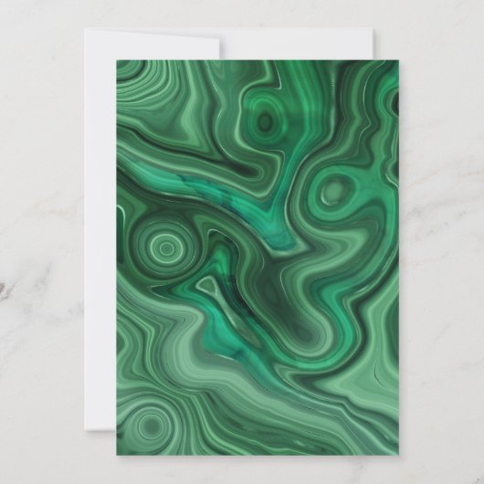 Agate Collectie Amazon Groen Uitnodiging (Achterkant)