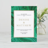 Agate Collectie Amazon Groen Uitnodiging (Staand voorkant)