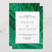 Agate Collectie Amazon Groen Uitnodiging (Voorkant / Achterkant)